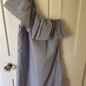 Blue and White stripe dress